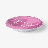 ピンク40th40th誕生日パーティー ペーパーボウル (傾斜あり)