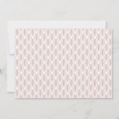 ピンク50と素晴らしいアールデコ写真50歳の誕生日 招待状 (裏面)