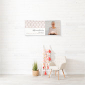 ピンク50と素晴らしいアールデコ50誕生日 横断幕 (インサイチュ)