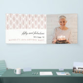 ピンク50と素晴らしいアールデコ50誕生日 横断幕 (トレードショー)