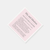 ピンク50と素晴らしい誕生日パーティーのおもしろい事実 スタンダードカクテルナプキン (角)