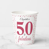 ピンク50と素晴らしい 紙コップ (裏面)