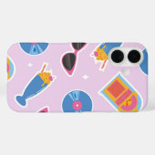 ピンク50sダイナービベス Case-Mate iPhoneケース (裏面 (横))