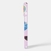 ピンク50sダイナービベス Case-Mate iPhoneケース (裏面 / 左)