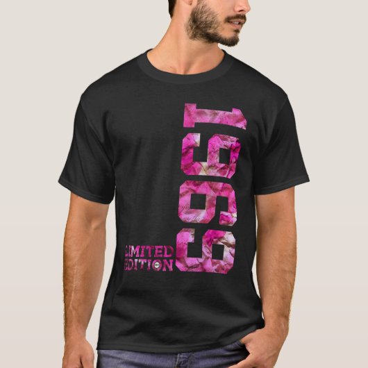 ピンク53年53位誕生日1969 Tシャツ (正面)