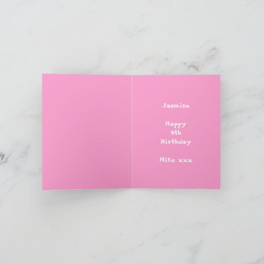 ピンク5 カード (内部)