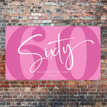 ピンク60th60th誕生日パーティー