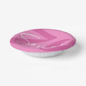 ピンク770th70th誕生日パーティー ペーパーボウル (傾斜あり)