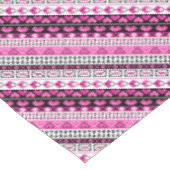 ピンク8ビットラブハート テーブルクロス (アングル)