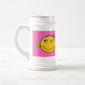 ピンク – おもしろい賛美このビールマグ! ビールジョッキ (左)