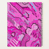 ピンク!おもしろい(抽象芸術アート) プランナー手帳 (裏面)