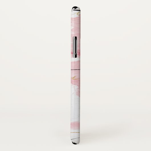 ピンク|の水彩画の単に花柄 Case-Mate iPhoneケース (裏面/右)