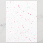 ピンク(ばちゃばちゃ)跳ねるスクラップブック紙シート (正面)