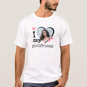 ピンク・アイ・ラブ・マイ・ガールフレンド・プレゼント Tシャツ
