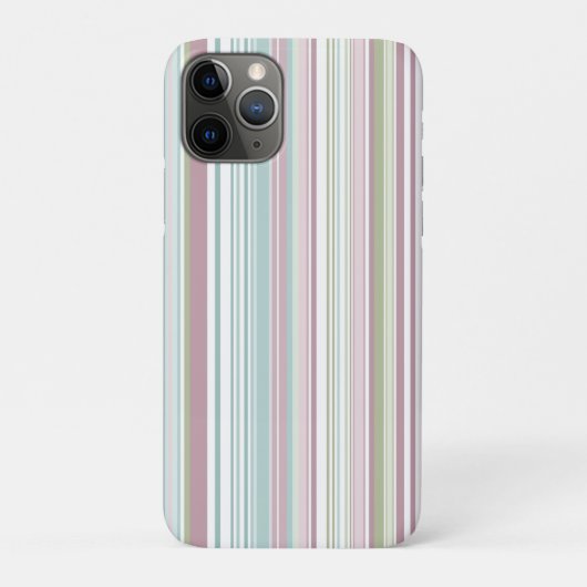 ピンク+アクア+ミント+春の雨+マーブルのストライプ Case-Mate iPhoneケース (裏)