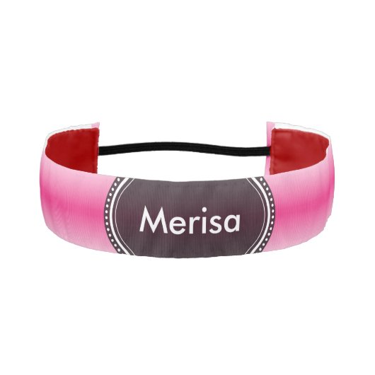 ピンク アスレチックヘッドバンド (正面)