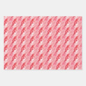 ピンク アルコール インク ラッピングペーパーシート (正面2)