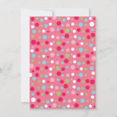 ピンク アンダーザシー ベビーシャワー 招待状 (裏面)