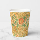 ピンク・アンド・バラ：ウィリアム・モリス著 紙コップ (裏面)