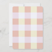 ピンク＆イエローのパンプキンガール ベビーシャワー by メール 招待状 (裏面)