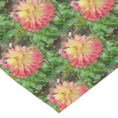 ピンク&イエローダリア ショートテーブルランナー (コーナー)