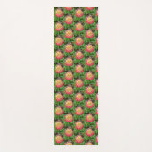 ピンク&イエローダリア ヨガマット (正面)