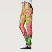 ピンク&イエローダリア レギンス (左)