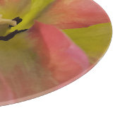 ピンク&イエローチューリップ カッティングボード (角)