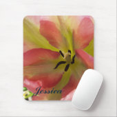 ピンク&イエローチューリップ マウスパッド (マウス)