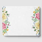 ピンク&イエローローズフローラブーケ ゲストブック (裏面)