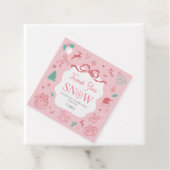 ピンク ウィンター ワンダーランド ファースト バースデー フェイバータグ (インサイチュ)