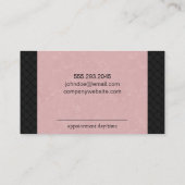 ピンク&ウィービング(アポイントメントカード) 予約カード (裏面)