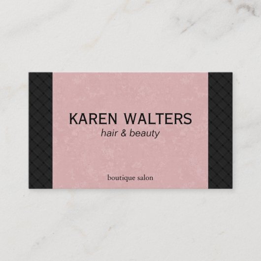 ピンク&ウィービング(アポイントメントカード) 予約カード (正面)