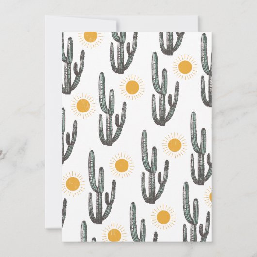 ピンク・ウェスタンの西が一歳の誕生日だった 招待状 (裏面)