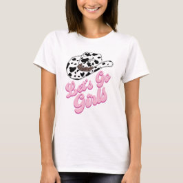 ピンク ウェスタン Let's Go Girls ブライズ  Tシャツ