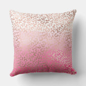 ピンク·ウォーターカグラデーションラー·レオパード·プリパーソナライズされたント クッション (裏面)