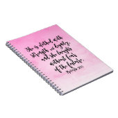 ピンク·ウォーターカラー諺31キリスト教女性聖書 ノートブック (右側)