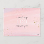 ピンク・ウォーター・カラー・金ゴールド・ブライドメイド提案写真 シーズンポストカード (裏面)