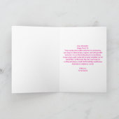 ピンク&エレガントシルバーグリッタリングジェムストーン甘い16 カード (内部)