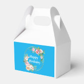 ピンク&エレガント金ゴールドフラワーリースお気に入りボックス フェイバーボックス (裏面サイド)