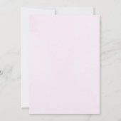 ピンク エレガント シック スウィート17 招待状 (裏面)