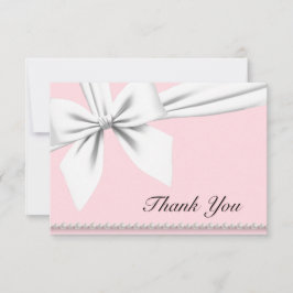 ピンク エレガント ティファニー パール ファンシー パール サンクス サンキューカード