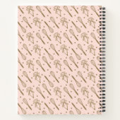 ピンク&オリーブグリーンベーキング&料理レシピ ノートブック (裏面)