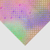 ピンク&オレンジのマーメイドパターン誕生日パーティー 薄葉紙 (詳細)