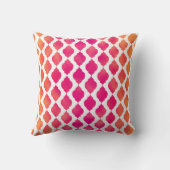 ピンク&オレンジアラビアンモロッコグラムインディアンテーマ クッション (裏面)