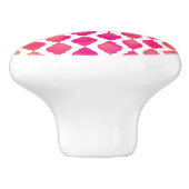 ピンク&オレンジアラビアンモロッコグラムインディアンテーマ セラミックノブ (側面)