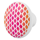 ピンク&オレンジアラビアンモロッコグラムインディアンテーマ セラミックノブ (右)