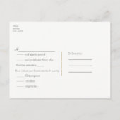 ピンク&オレンジアラビアンモロッコパーティーRSVP インビテーションポストカード (裏面)