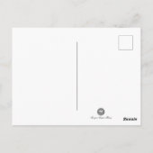 ピンク&オレンジアールデコイラストレーションジョージバービエ ポストカード (裏面)