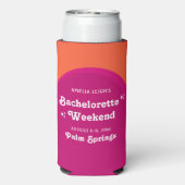 ピンク&オレンジサンセットレトロザブライド スリム缶クーラー (Seltzer裏面)